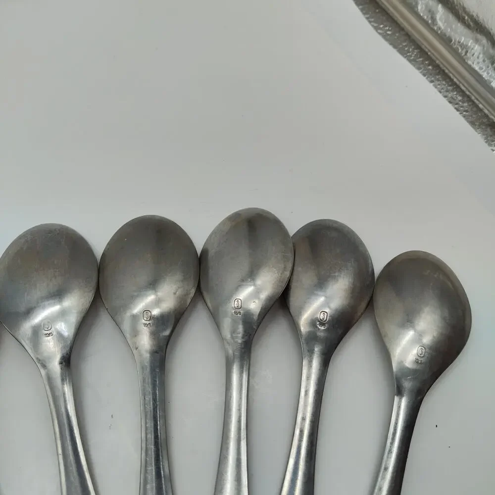11X Tbsp Gourmet Settings LOFT Stainless Flatware Oval Soup Table Spoons